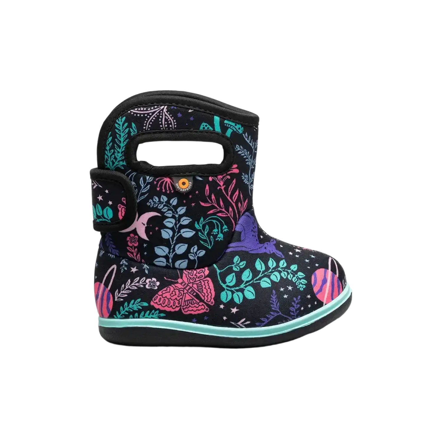BOGS Baby Bogs II Cosmic Forest in Black Multi, side view
