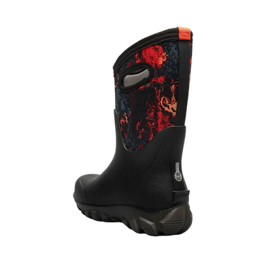 BOGS Kid's Classic Seamless Acid Camo in Black Multi, back view