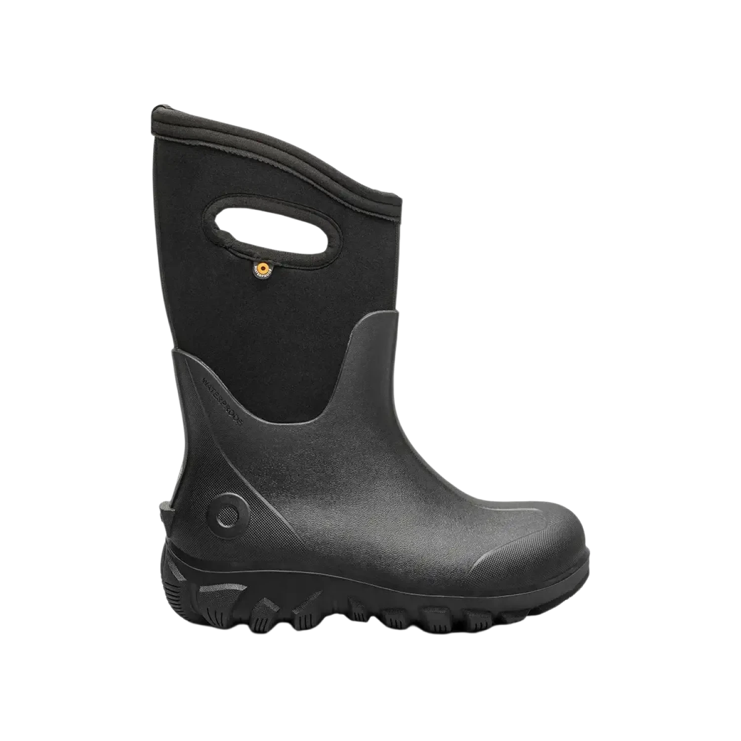 BOGS Kid's Classic Seamless in Black, side view