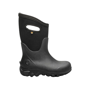 BOGS Kid's Classic Seamless in Black, side view