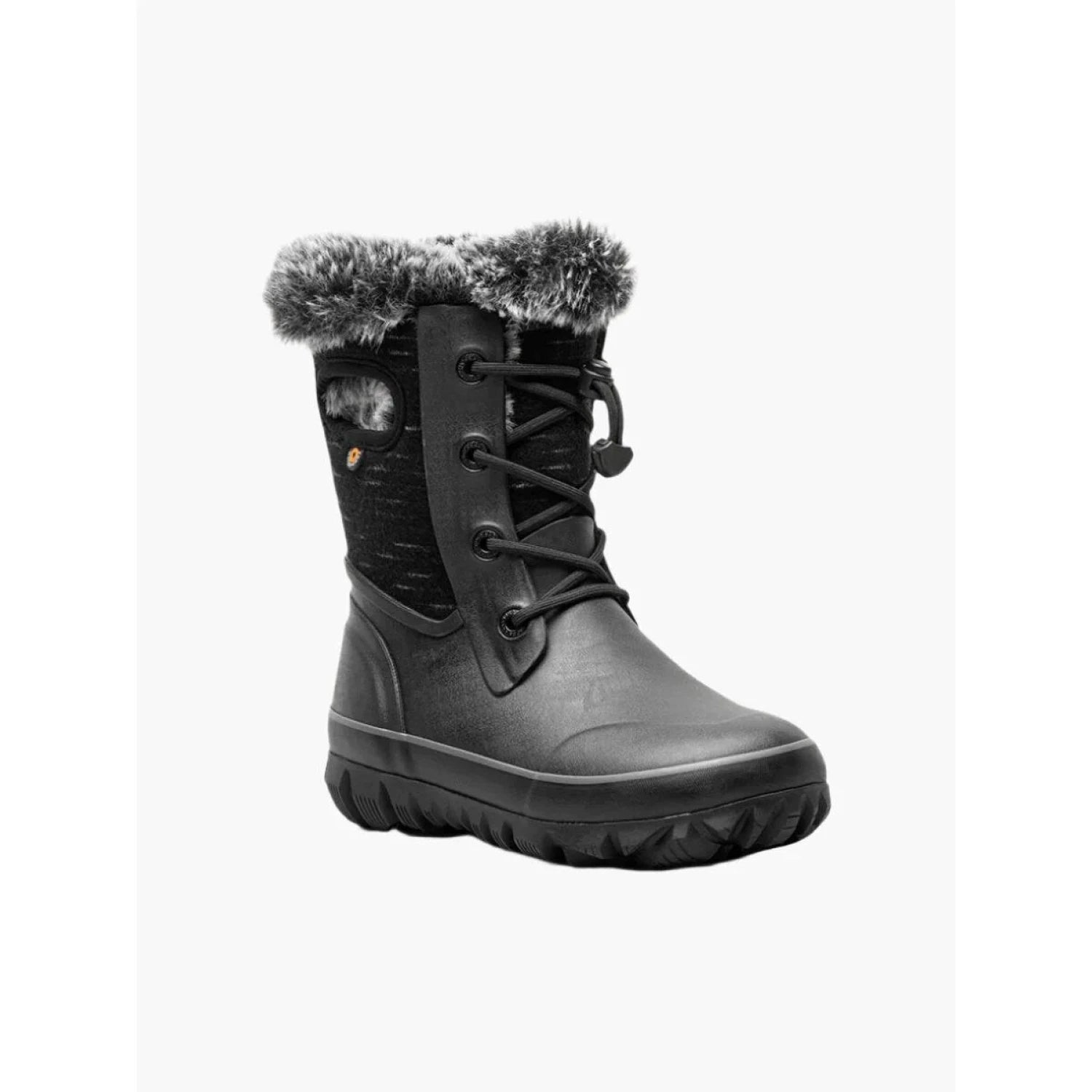 BOGS Kids's Arcata II Dash Boots shown in the Black color option. 