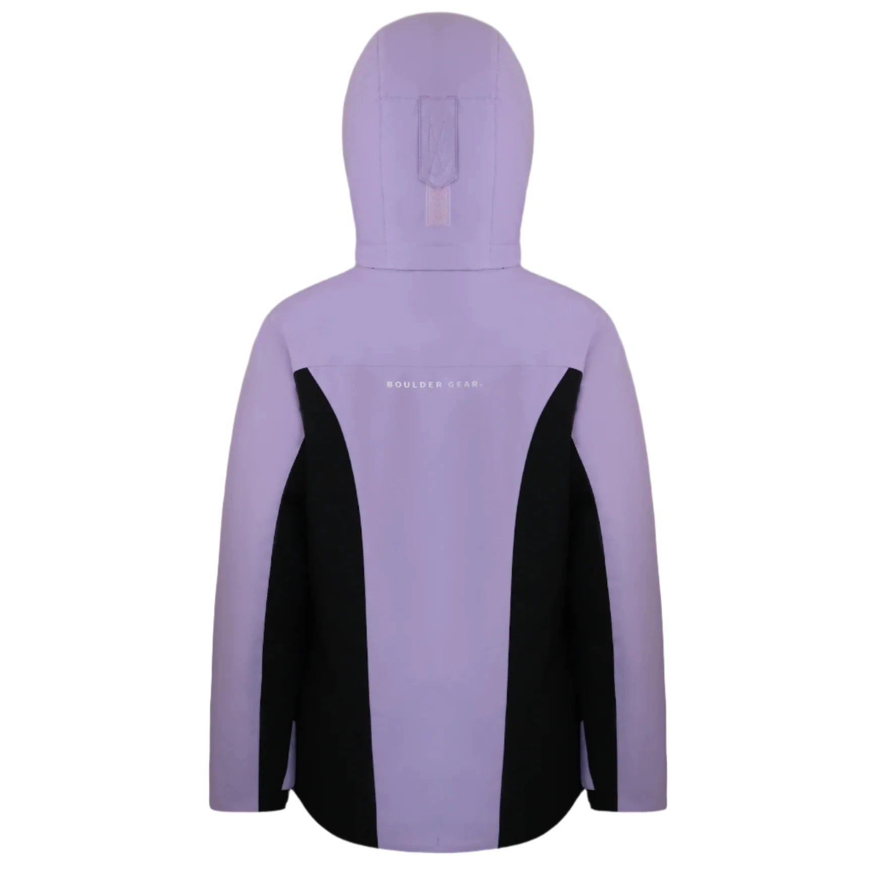 boulder gear girls lively jacket in wisteria back flat view