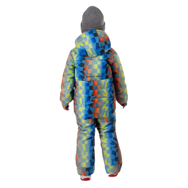 Boulder Gear Boy's Dansby Jacket in summer camp, on model back view