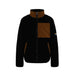 boulder gear youth bodhi fleece jacket in black front flat view