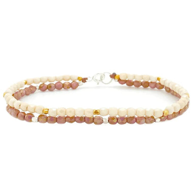 Bronwen Equinox Bracelet shown in the champagne color option.