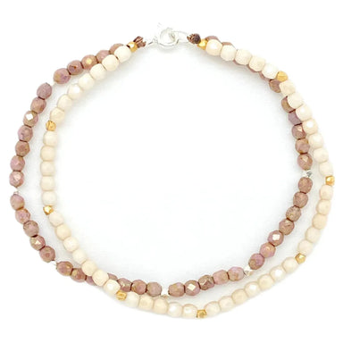 Bronwen Equinox Bracelet shown in the champagne color option.