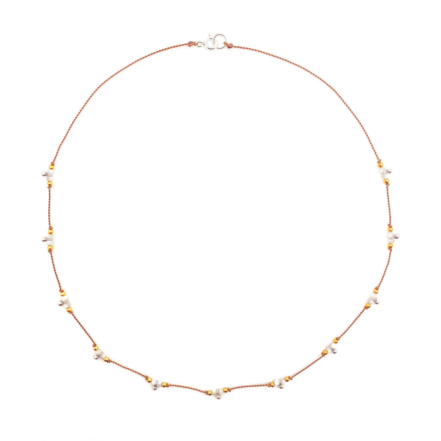 Bronwen Trail Necklace in mother of pearl