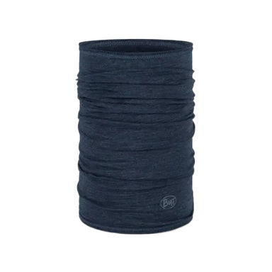 Buff Merino Lightweight Neckwear shown in the Solid Night Blue color option.