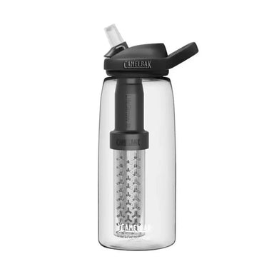 Camelbak Eddy®+ 32oz Filtered by LifeStraw®, Clear, side view 