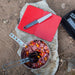 cascade designs msr panhandler pot grips  with backcountry cooking setup