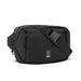 Chrome Industries Ziptop Waistpack shown in the black color option.