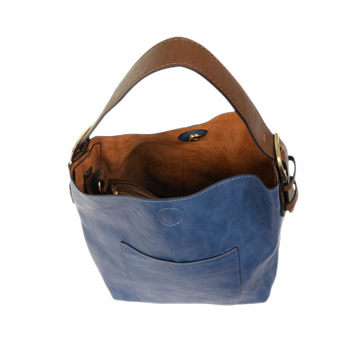 Joy Susan Classic Hobo Handbag Celestial Blue/Coffee Inside