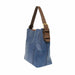 Joy Susan Classic Hobo Handbag Celestial Blue/Coffee Side