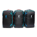 Cotopaxi Allpa 28L Travel Pack in del dia dark, front view 3 different colors