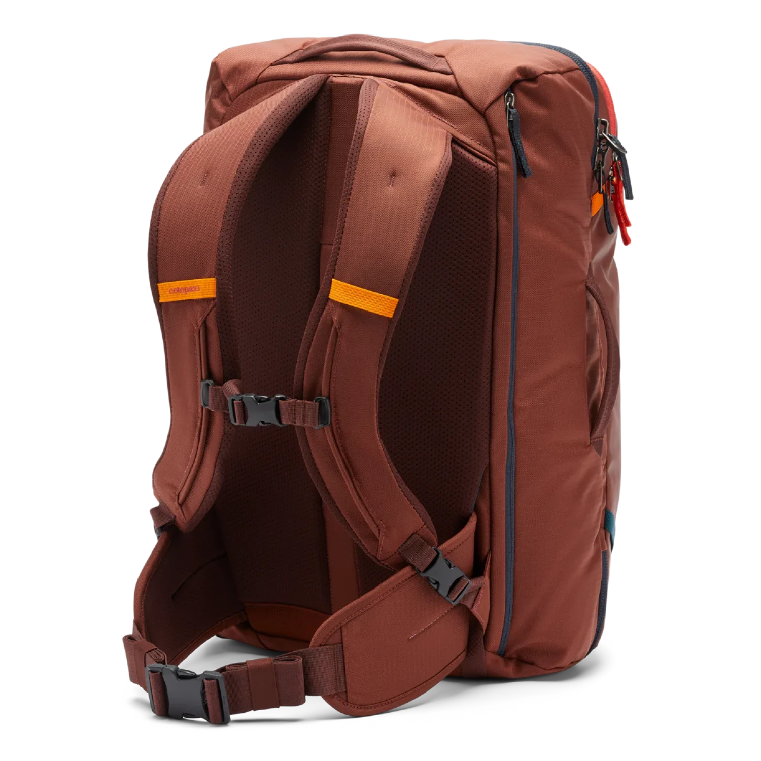 Cotopaxi Allpa 35L Travel Pack in rusty, back view