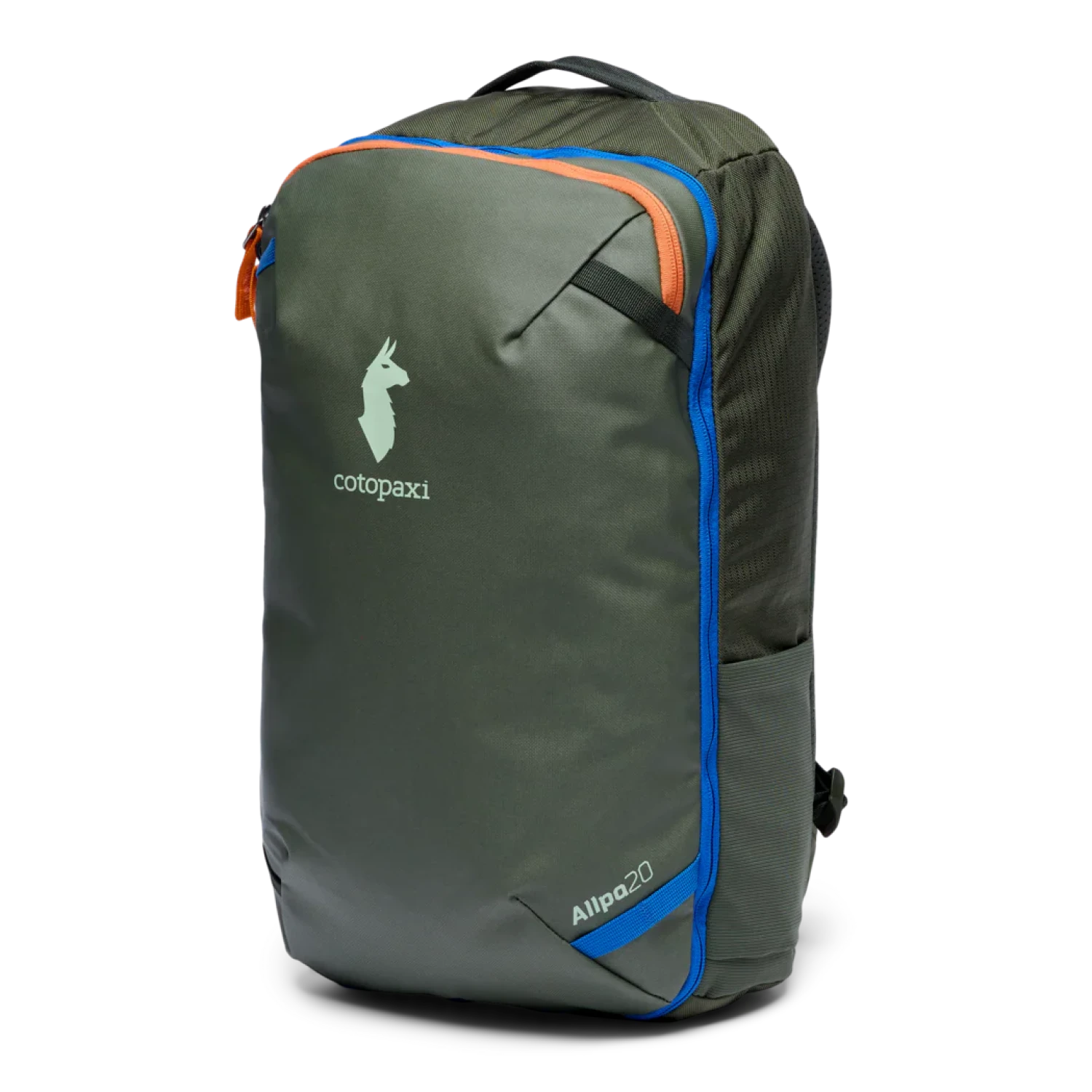 Cotopaxi Allpa Mini 20L Travel Pack in fatigue, front view