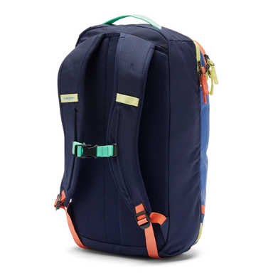 Cotopaxi Allpa Mini 20L Travel Pack in pacific & maritime, back view