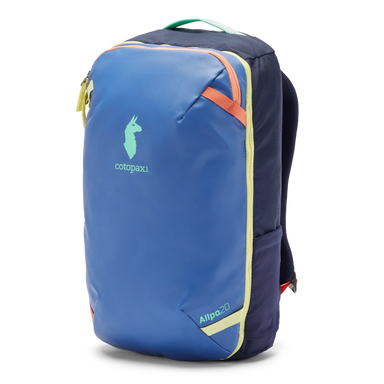 Cotopaxi Allpa Mini 20L Travel Pack in pacific & maritime, front view