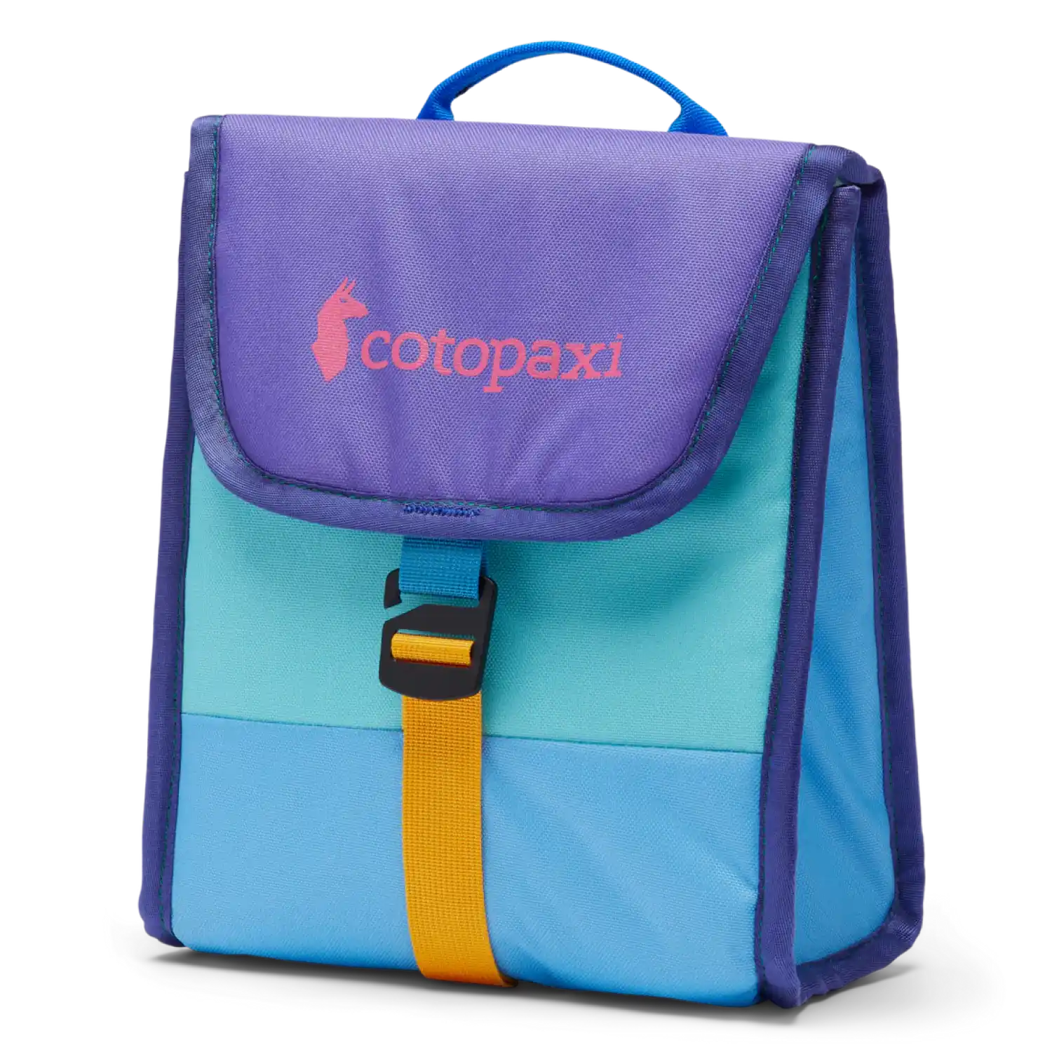 Cotopaxi Botana 6L Lunch Bag, Del Dia, front and side view 