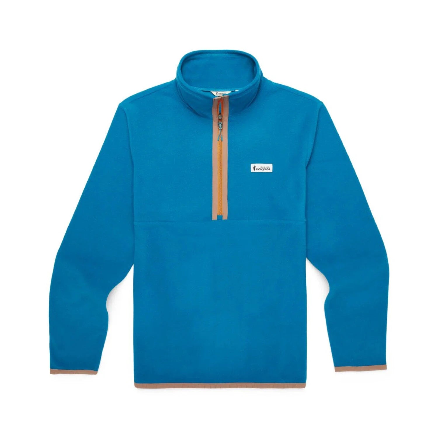 Cotopaxi Men's Amado Fleece Pullover in lake, flat front view