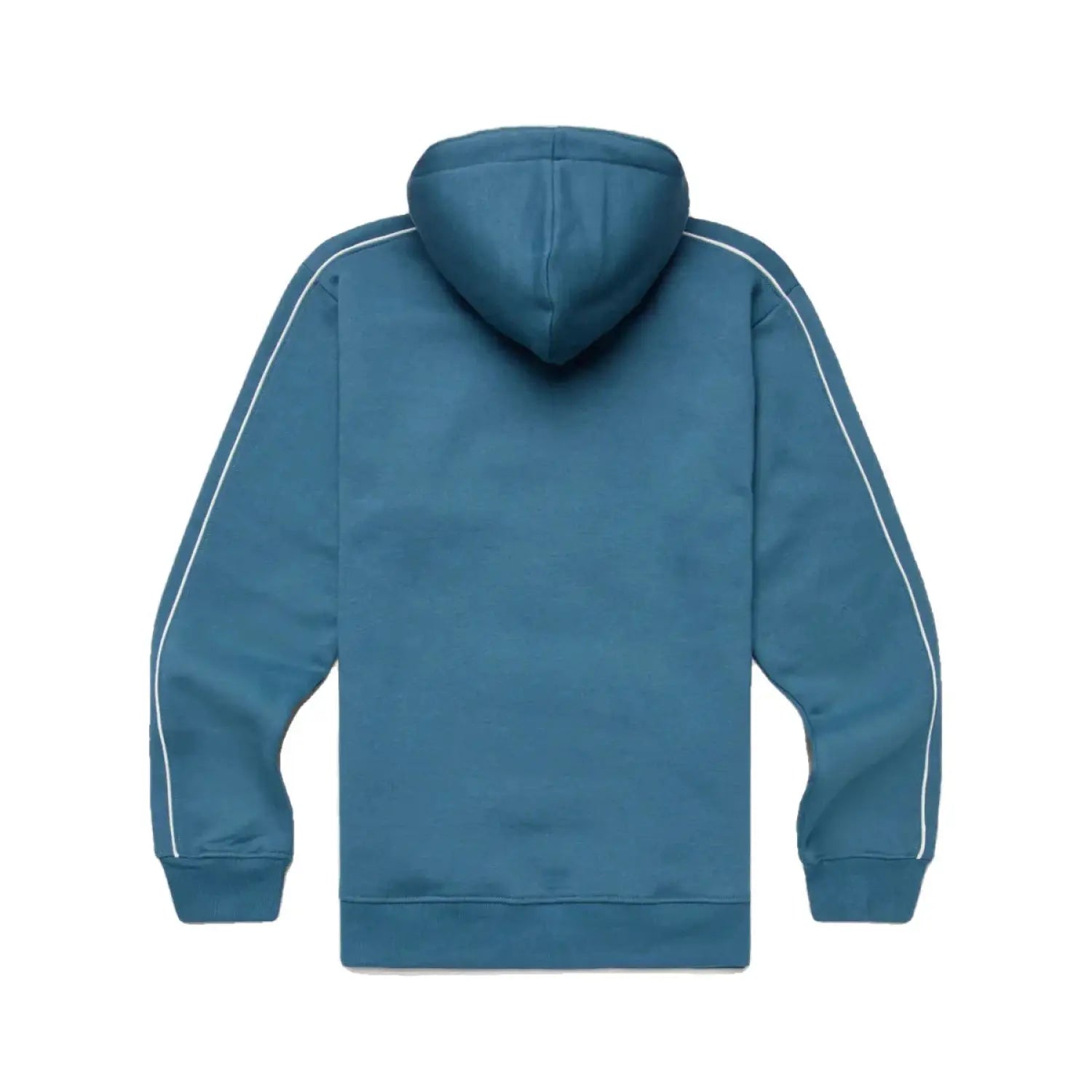 Cotopaxi Men's Day and Night Pullover Hoodie shown in Blue Spruce color option. Back view.