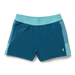 Cotopaxi Women's Cambio Short shown in the Abyss color option.  Front view, flat.