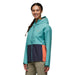 Cotopaxi Women's Cielo Rain Jacket in coastal & graphite model side