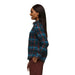 Cotopaxi Women's Mero Organic Flannel Abyss Plaid Model Side