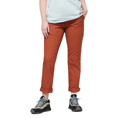Cotopaxi Women's Salto Ripstop Pant  shown in the Spice color option. Front view on model.