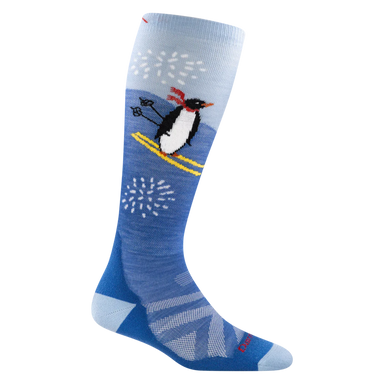 Darn Tough Kid's Penguin Peak Over-the-Calf Midweight Ski & Snowboard Sock 