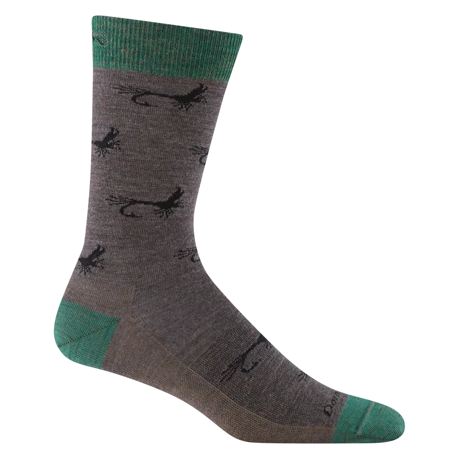 Darn Tough Men's Mcfly Crew Lightweight Lifestyle Sock shown in the Taupe color option.