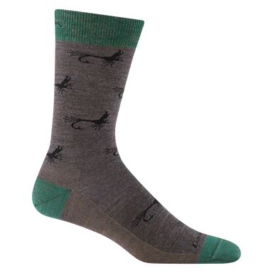 Darn Tough Men's Mcfly Crew Lightweight Lifestyle Sock shown in the Taupe color option.