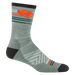 Darn Tough Men's Pacer Micro Crew Ultra-Lightweight Running Sock in Seafoam, side view
