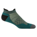 Darn Tough Men's Run No Show Tab Cushioned Ultra-Lightweight Running Socks in Teal, side view
