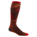 Darn Tough Men's Titan Over-the-Calf Lightweight Ski & Snowboard Sock shown in the Fireball color option