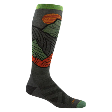 Darn Tough Men's Titan Over-the-Calf Lightweight Ski & Snowboard Sock shown in the Forest color option