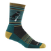 Darn Tough Men's Willoughby Micro Crew Lightweight Hiking Socks in Dog Pond, side view on model 