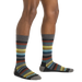 Darn Tough Men's Merlin Crew Lightweight Lifestyle Sock shown in the Charcoal color option. Shown on model.