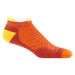 Darn Tough Men's Run No Show Tab Ultra-Lightweight Running Sock shown in the Lava color option.