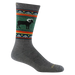 Darn Tough Men's VanGrizzle Boot Midweight Hiking Sock shown in the Grey color option. 