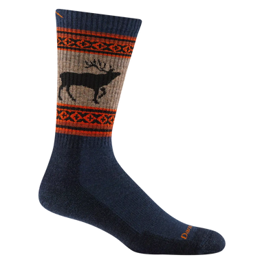 Darn Tough Men's VanGrizzle Boot Midweight Hiking Sock shown in the Eclipse color option.