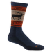 Darn Tough Men's VanGrizzle Boot Midweight Hiking Sock shown in the Eclipse color option.