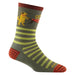 Darn Tough W's Animal Haus Crew Lightweight Lifestyle Sock, Herb, Outside view