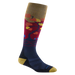 Darn Tough Womens's Enchanted Over-the-Calf Midweight Ski & Snowboard Sock shown in the Autumn design.