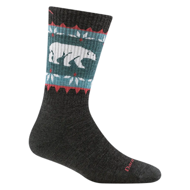 Darn Tough Women's Vanna Grizzle Boot Midweight Hiking Sock shown in the Charcoal color option. 