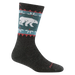 Darn Tough Women's Vanna Grizzle Boot Midweight Hiking Sock shown in the Charcoal color option. 