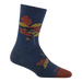 Darn Tough Women's Blossom Crew Lightweight Lifestyle Sock in oak denim, side view