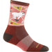 Darn Tough Women's Critter Club Micro Crew Lightweight Hiking Sock in canyon, side view