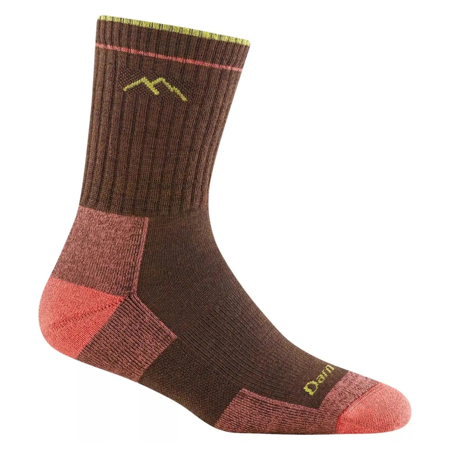 Darn Tough Women's Hiker Micro Crew Midweight Merino Blend Hiking Sock in earth