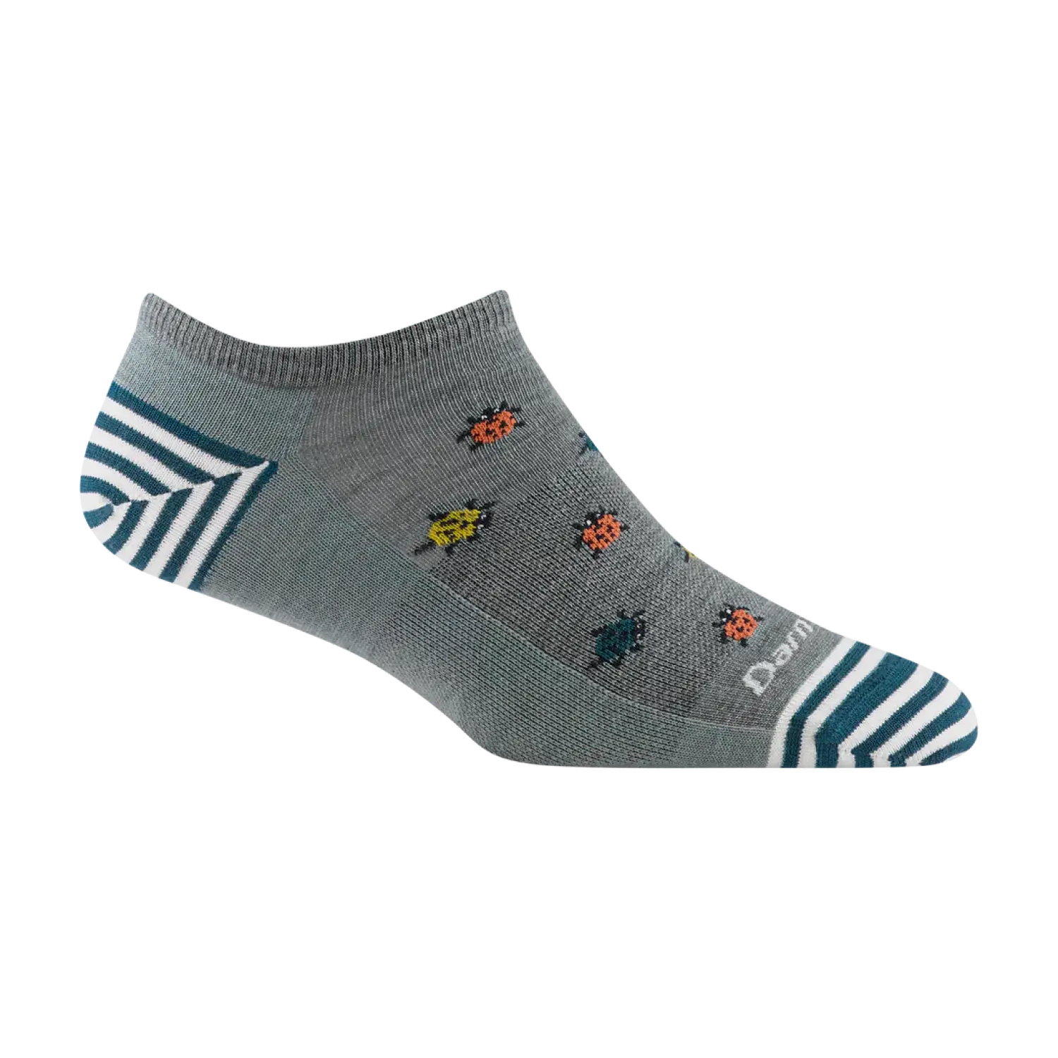 Darn Tough Women's Lucky Lady No Show Lightweight Lifestyle Sock shown in the Seafoam color option.